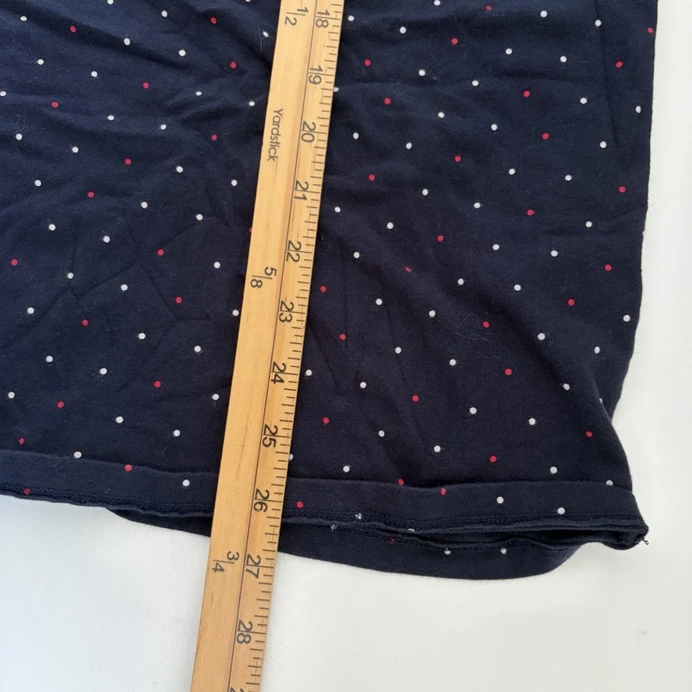 Catherines Womens Suprema Collection Top Size 1X Blue Polka Dot Basics Plus